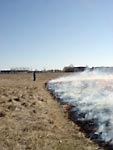 Controlled burning of the prairie